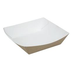 Colpac Grandes barquettes compostables jetables marron 14,8cm - en carton CK936_0