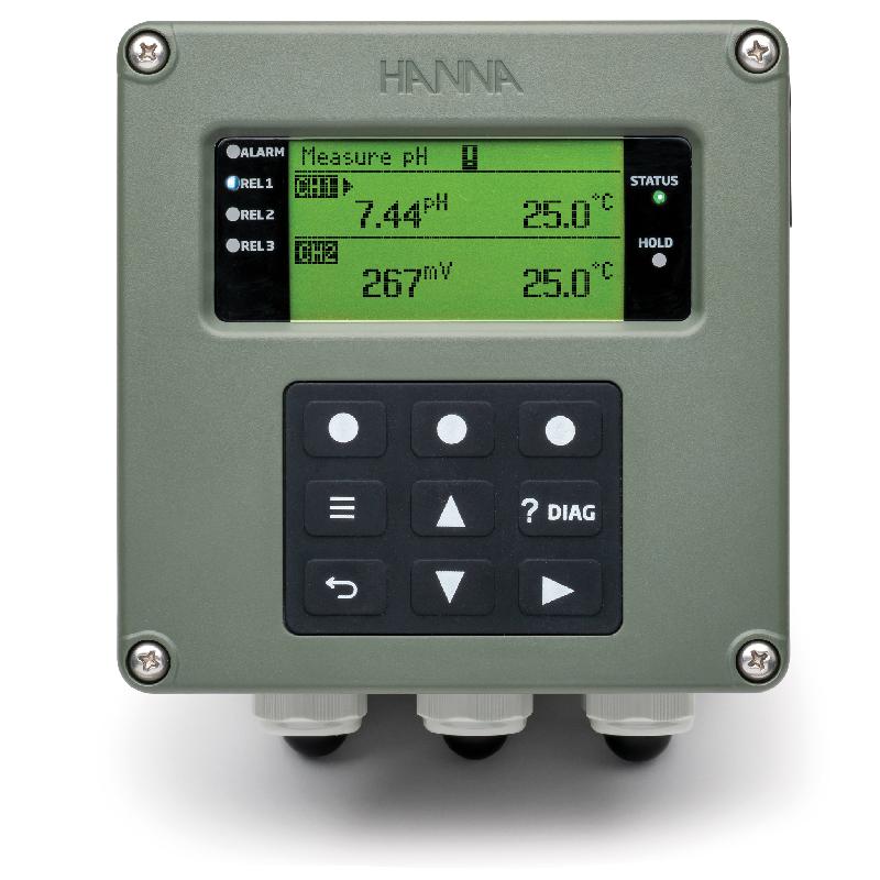 Contrôleur de process universel, 2 voies, 3 relais, 2 sorties analogiques, RS485, Modbus RTU - HI520-0320_0