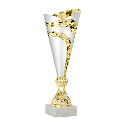 COUPE BLANC ET OR AVEC SOCLE BLANC - ÉCONOMIQUE