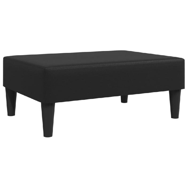 Décoshop26 - Repose-pieds tabouret 77 x 55 x 31 cm en PVC noir DEC030515 - 3000257957246_0