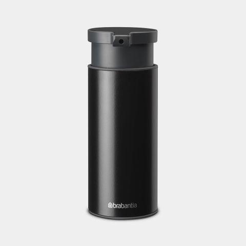 Distributeur de savon Brabantia Profile Matt Black - 200 ml - Anti-goutte - Base antidérapante_0