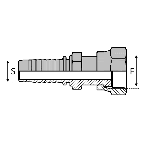 Femelle - DKORFS - Joint facial - 10 , 5/8