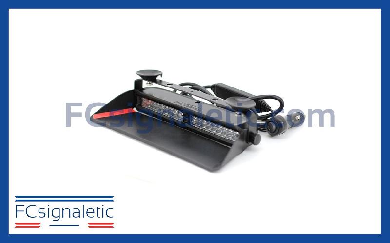 Feu de pénétration pare brise 18 LED bleu Lumiopt-2X9 911 SIGNAL 022403B_0
