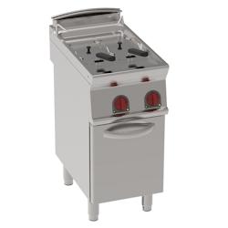 Friteuse electrique 10+10 litres  sur support - 400x700x900 mm - 14000 W 400/3V - 39450617 Eurast - inox 39450617_0