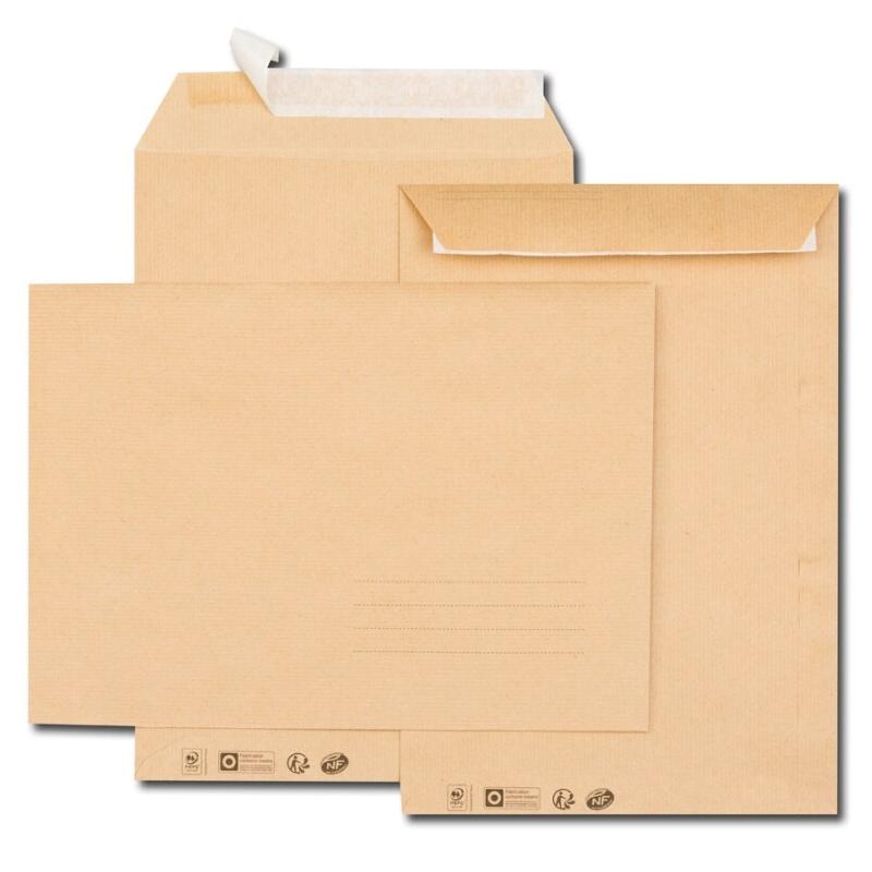 GPV Paquet de 25 pochettes Everyday kraft brun 229x324/C4, 85 g/m², adhésives avec bande - 3250650066360_0