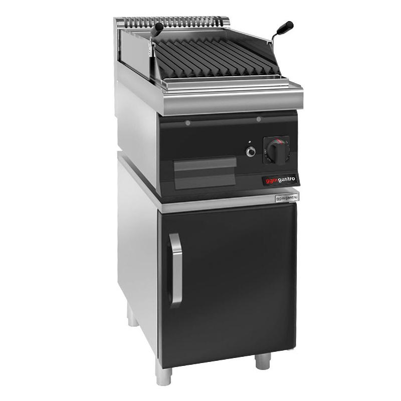 Grill à gaz en pierre de lave - 7 kW - Grille inclinable - Soubassement avec 1 porte inclus  - Mario 700 | GGM -GLK473C-GK466T_0