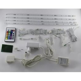 KIT 4 RÉGLETTES LED RGB AVEC TÉLÉCOMMANDE
