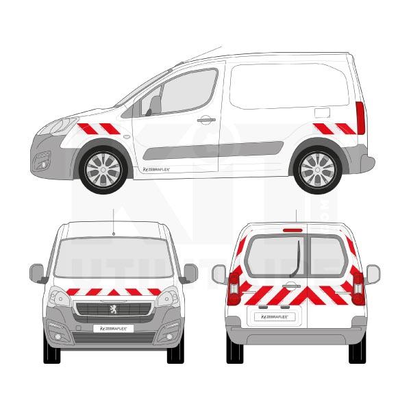 Kit de balisage Classe A - Microbilles rétroréfléchissant rouge/blanc - Visibilité 80m - 2015 - PEUGEOT_0
