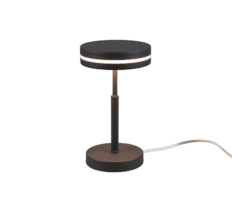 Lampe de table LED 700lm 3000K anthracite métal - Trio - Franklin - marron métal 4017807510164_0