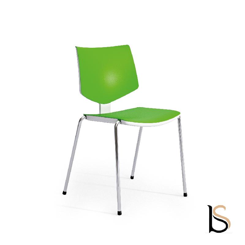 Lot de 2 chaises polyvalentes Loola - Mobel Linea. - Vert_0