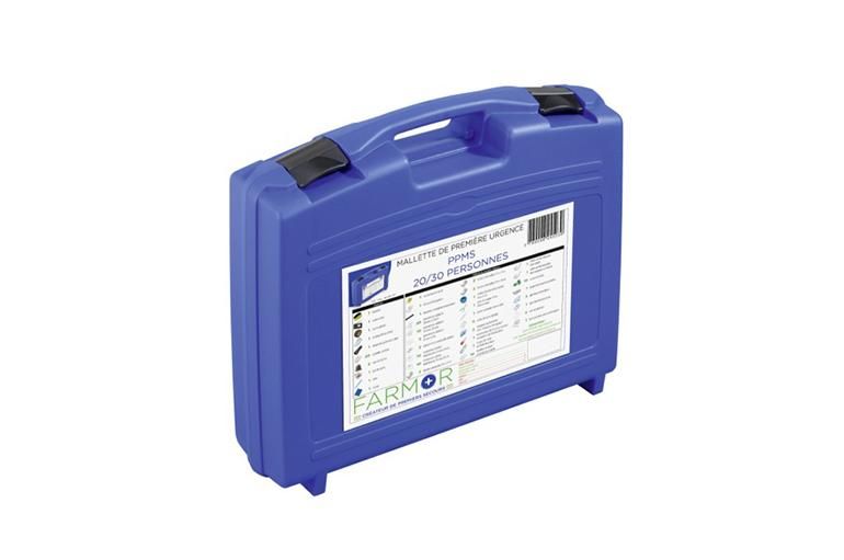 MALETTE DE PREMIÈRE URGENCE FARMOR TYPE PPMS - 20-30 PERSONNES - VAL4048PP -