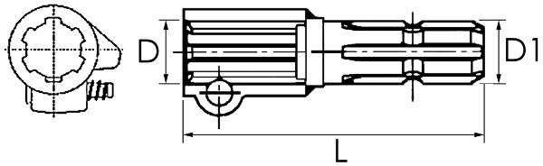 MANCHON MALE-FEMELLE 1''3/8-Z6 - DIDOT