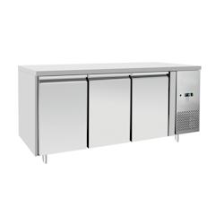 METRO Professional Table réfrigérée GCC3100, inox, 179,5 x 70 x 85 cm, 334 L, froid ventilé, 400 W, avec serrure, argenté - inox 10842_0