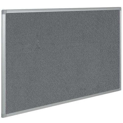 PANNEAU AFFICHAGE TISSU GRIS - 45X60CM