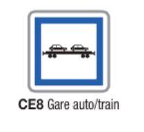 Panneau de signalisation d'indication  type ce8_0