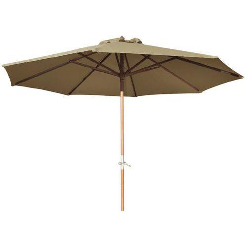 PARASOL BOIS ROND 3 M - TAUPE
