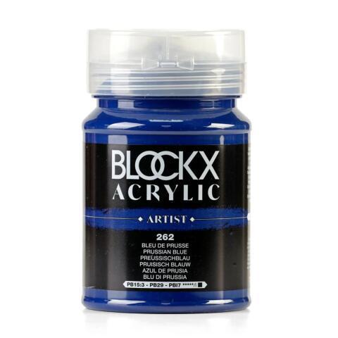 PEINTURE ACRYLIQUE FINE POT 500ML - BLEU DE PRUSSE