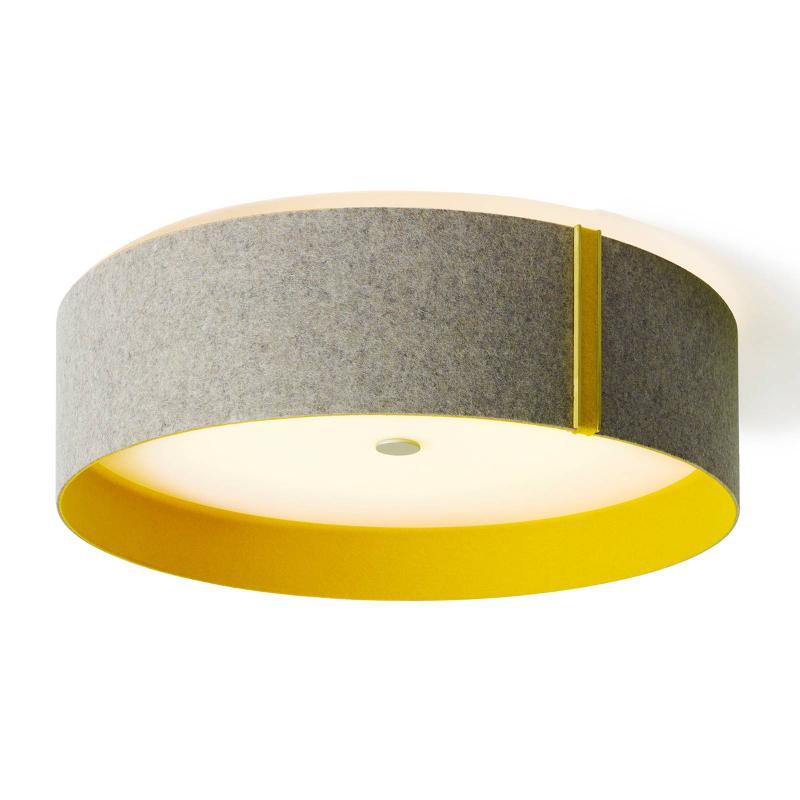 DOMUS PLAFONNIER LARA FELT EN FEUTRE, LED, GRIS-CURRY