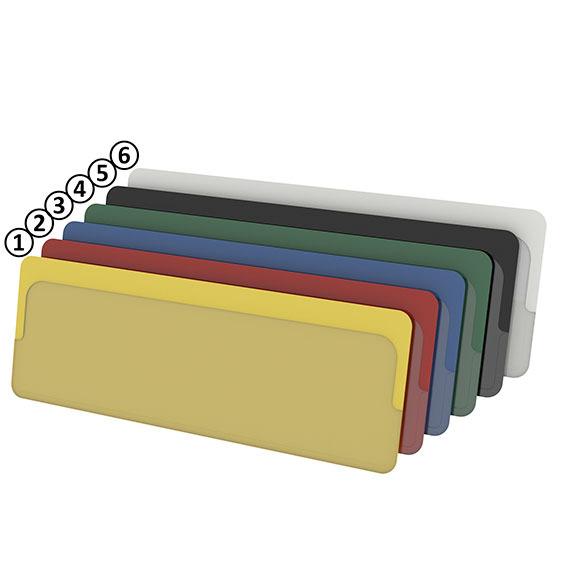 Pochette pour étiquettes autocollante ouverte en haut 37x105 - Lot de 50 - plastique PVC_0