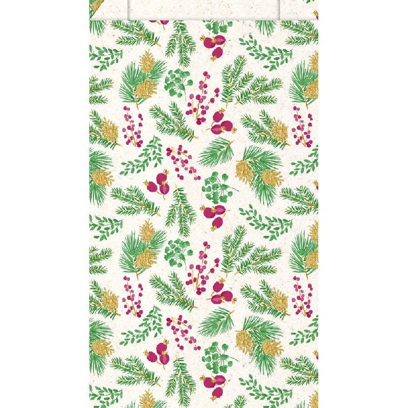 Pochettes cadeaux kraft lisse 'Brindilles