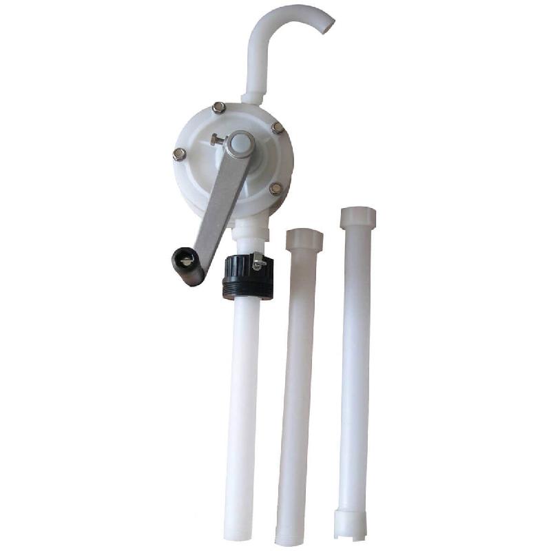 Pompe Rotative Manuelle - Corps et Pale en PTFE - Débit 20L/min - Pour Fûts de 200 à 220L_0