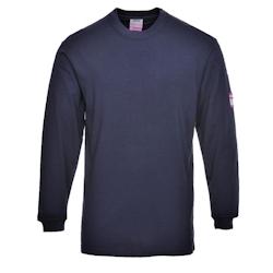 Portwest - Tee-shirt résistant à la flamme manches longues antistatique Bleu Marine Taille 2XL - XXL 5036108161850_0