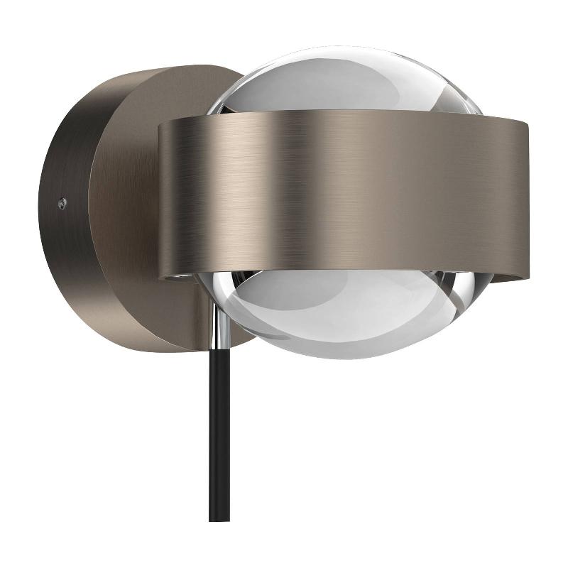 TOP LIGHT PUK MINI WALL+, G9, LENTILLES TRANSPARENTES, NICKEL MAT