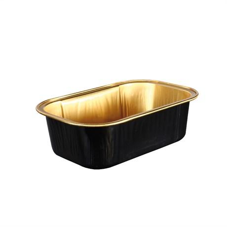 RÉCIPIENT PÂTISSERIE 168 ML D.SUP. 10.8X7.2 CM NOIR/ALUMINIUM OR (VENDU PAR 100)