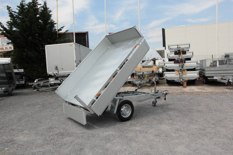 Remorque benne hydraulique ERDE EXPERT BE 150 F - Transport d'agglos et BA13 - Fabrication française_0