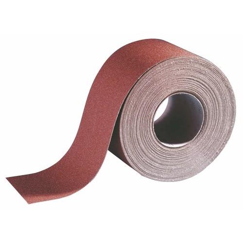 ROULEAU DE TOILE ABRASIVE SOUPLE - GRAIN 120 - 115 MM X 25 M VSM