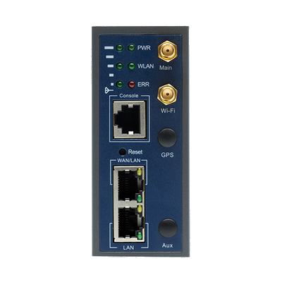 Routeur industriel 2G/3G/4G + Wi-Fi - QUARTZ-W22-LTE-ACC - boîtier métal compact, rail-DIN, 2 ports Ethernet_0