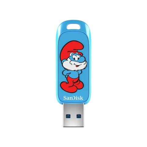 SANDISK SMURF LECTEUR USB FLASH 64 GO USB TYPE-A 3.2 GEN 1 (3.1 GEN 1) BLEU