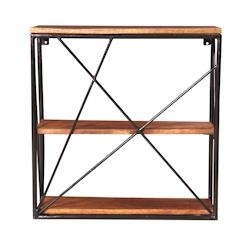 SIT Möbel Étagère murale Tom Tailor | 3 tablettes | Manguier | Structure métallique | L 60 x P 20 x H 62 cm - multicolore multi-matériau 12830-01_0