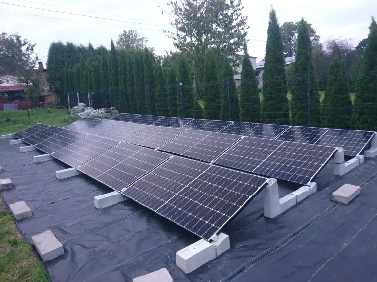 Support photovoltaïque Connect en béton auto-lesté - Pose sur toit terrasse - Sun Ballast inclinaison 20°_0