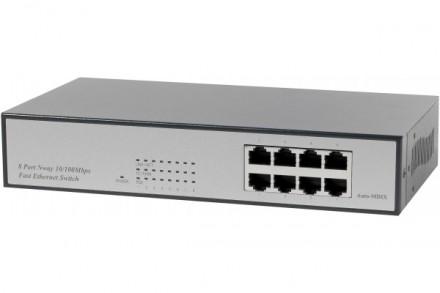 Switch réseau 8 ports 10/100 Mbps - alimentation interne - RJ45 blindées - Full Duplex_0