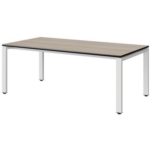 TABLE MALIBU 160X80 T3 SOUDÉ ST ANTIB ACACIA/NOIR BLC 9016