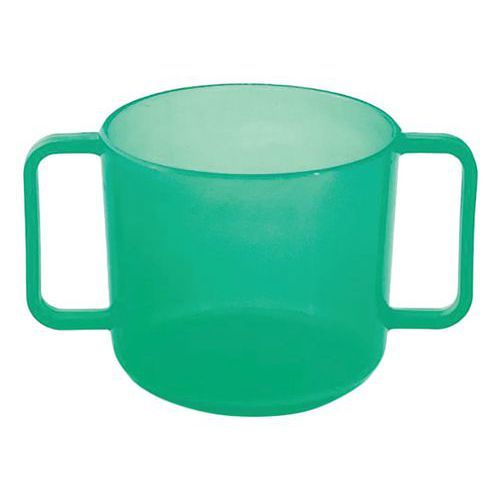 TASSES À ANSES 20 CL - POLYP. - VERT TRANSLUCIDE - PLASTOREX