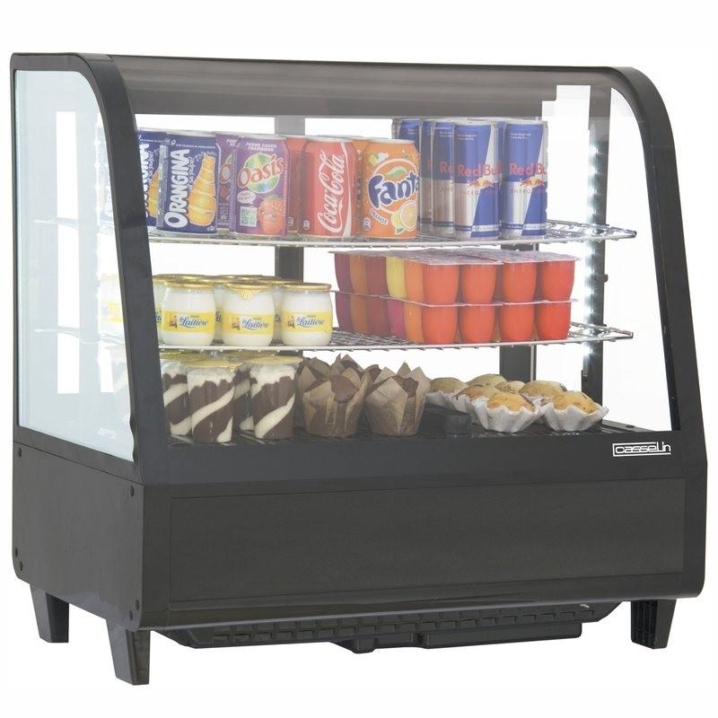 VITRINE RÉFRIGÉRÉE À POSER NOIRE 100 L - CASSELIN