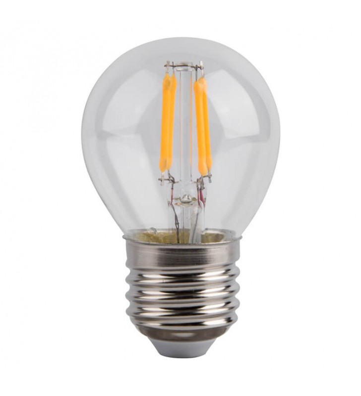 Ampoule LED E27 4W à filament G45 - Réf E27F4W - lumière chaude 350 lumens - angle 360°_0