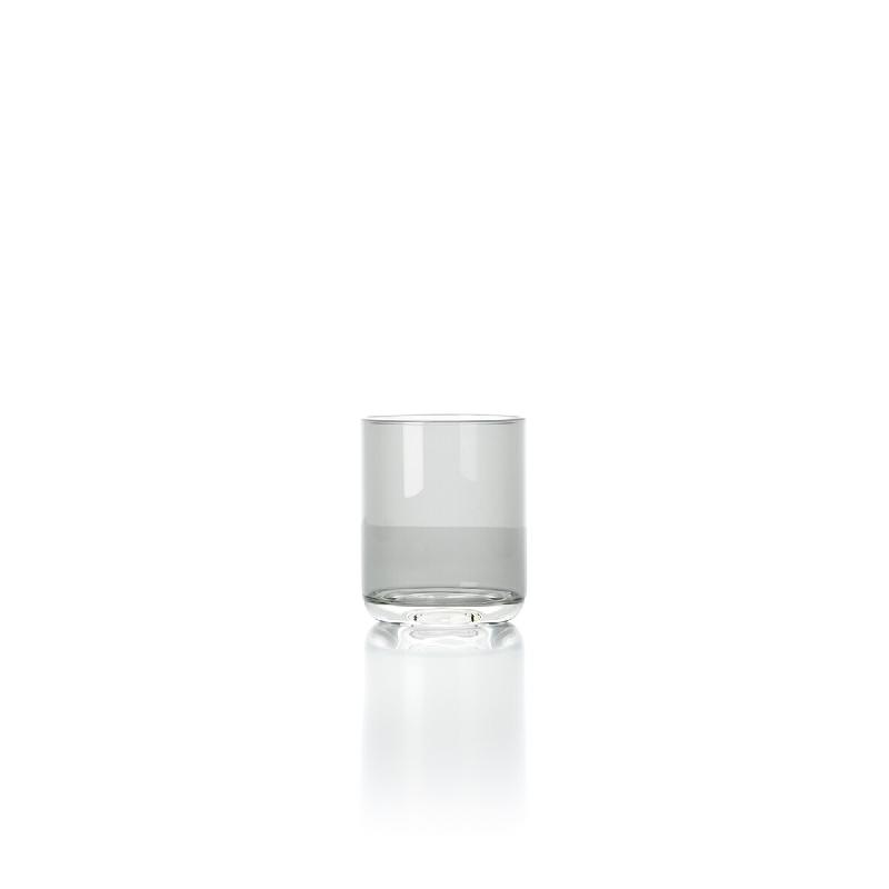 Bazar Bizar Tumbler en verre 8x8x10 cm gris - Lot de 12 - gris verre CNSJ020SmoGr-MTR12_0
