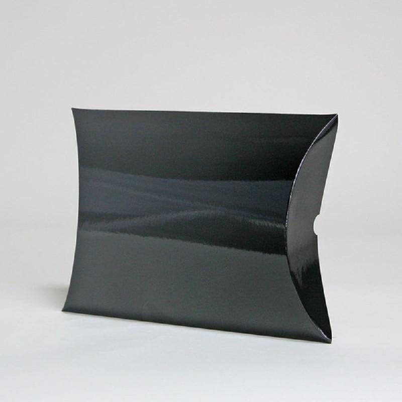 Boîte cadeau berlingot 45x37x12cm noir brillant - par 25_0