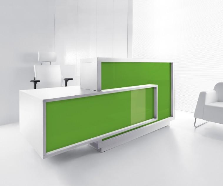 Bureau d'accueil original modèle Foro - MDD - Vert, A gauche_1