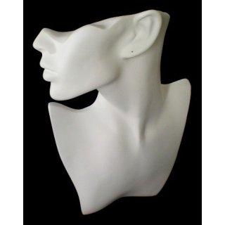 BUSTE PROFIL RÉSINE POUR COLLIERS ET BOUCLES D'OREILLES.