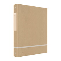 CLASSEUR 4 ANNEAUX CARTONNÉ OXFORD TOUAREG A4 - DOS 4 CM BEIGE