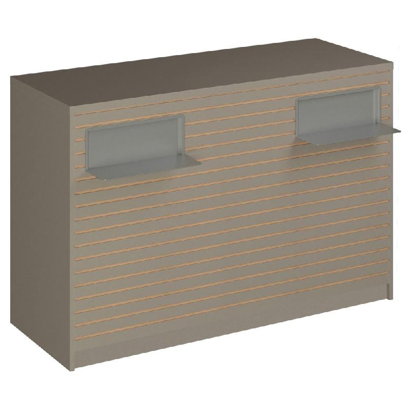 Comptoir Vertigo H T03 dble nat. L150cm - 3 tab.Coulis. 6tab.Amovib - taupe_0