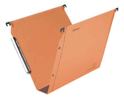LOT DE 25 - DOSSIER SUSPENDU POUR ARMOIRES PREMIUM KRAFT LMG ESSELTE FOND 50 MM ORANGE