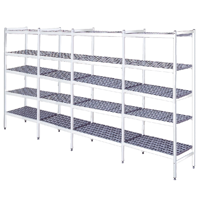 EURAST - Étagères en duralumin 5 niveaux - 5408x370x1700 mm - 54083500 - inox 54083500_0