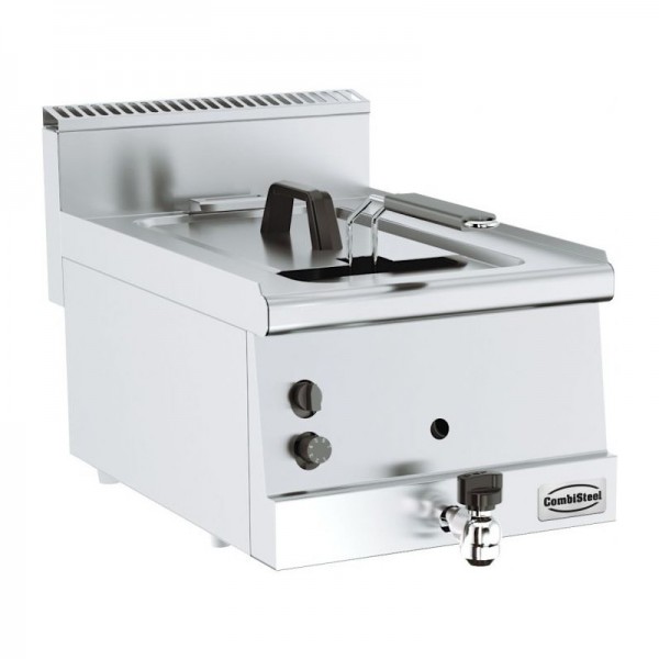 Friteuse professionnelle gaz 8 litres avec vidange combisteel - 7178.0080_0