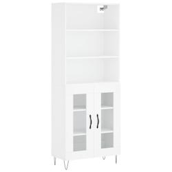 Helloshop26 - Buffet bahut commode armoire meuble de rangement organisateur cuisine salle de séjour salon haut 69,5 x 34 x 180 cm 02_0032624 - 300021_0