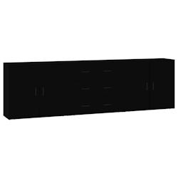 Helloshop26 - Buffet bahut commode armoire meuble de rangement organisateur cuisine salle de séjour salons 3 pcs bois d'ingénierie 02_0037164 - 3000_0